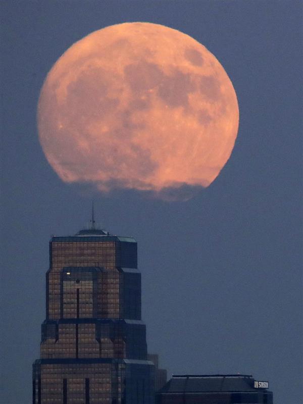 68年最大!世界各地的“超级月亮”:简直美呆了